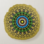 Almofada Redonda Floral Mandala Seamless<br><div class="desc">Elevate your space with this intricately designed floral mandala. This seamless pattern features vibrant colors and a sophisticated geometric layout,  making it a perfect statement piece for any modern home decor. Its detailed artistry adds a touch of elegance and harmony to your surroundings.</div>