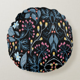 Almofada Redonda Flores Coloridas