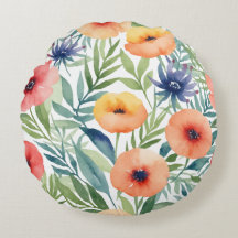 Flores de aquarela padrão