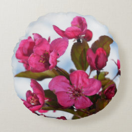 Almofada Redonda Flores e Latido de árvores