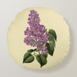 Almofada Redonda Flores Lilac