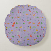 Flores silvestres românticas com padrão