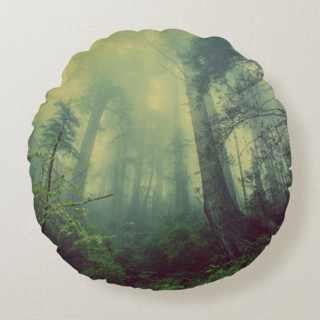 Almofada Redonda Floresta De Baixo (Frente)