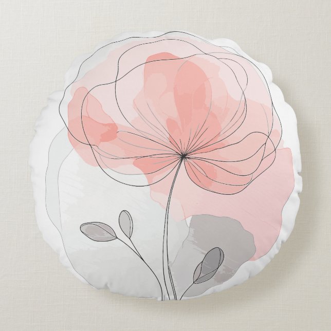 Almofada Redonda Flower Power Kissen (Frente)