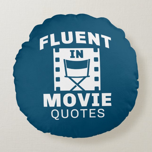Almofada Redonda Fluent In Movie Cotes (Frente)
