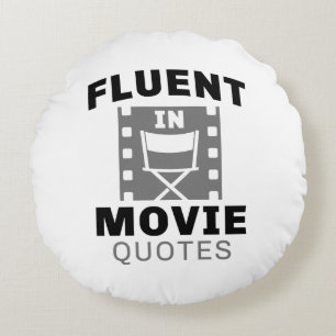 Almofada Redonda Fluent In Movie Cotes
