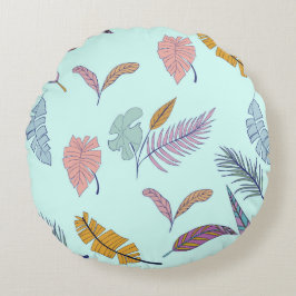 Almofada Redonda Folhas