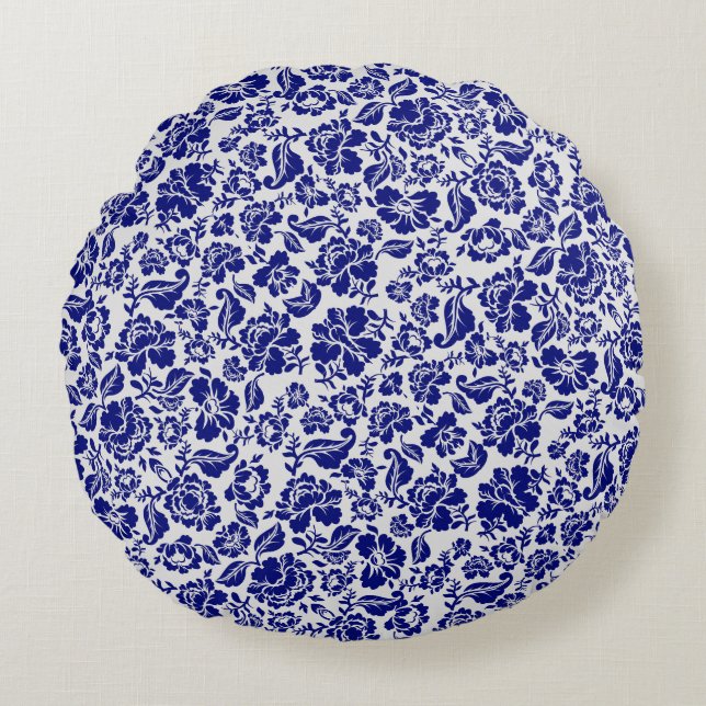 Almofada Redonda Folhas padrão.13.bw subbranco BG (Frente)