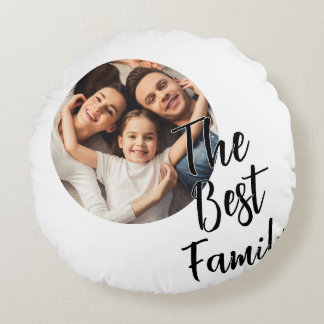 Almofada Redonda Foto Personalizada A Melhor Família