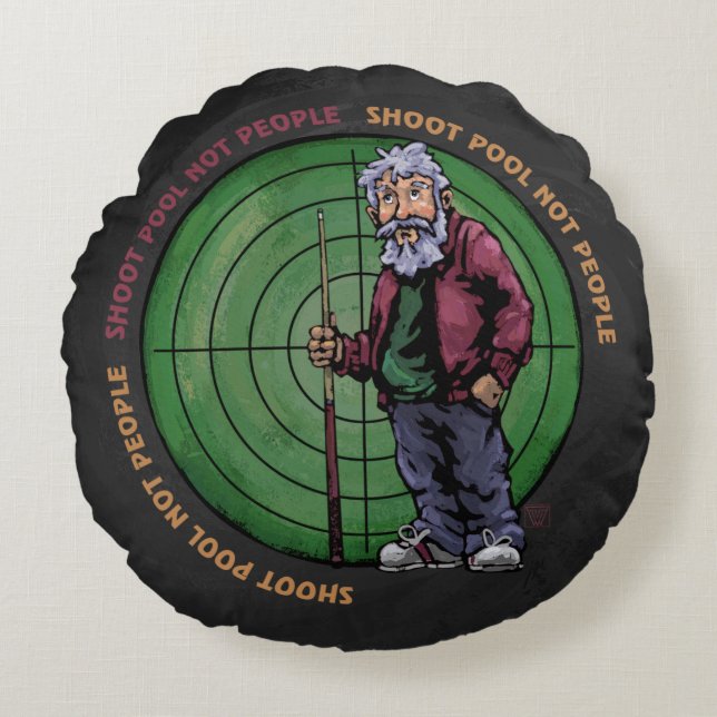 Almofada Redonda Fotografar piscina não Pessoas (Frente)