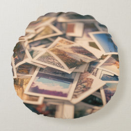 Almofada Redonda Fotografias de Vintage