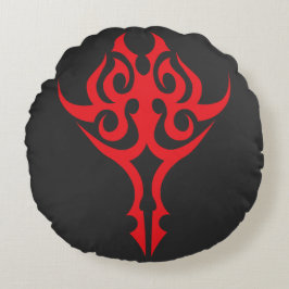 Almofada Redonda Fronteira Floral Ornamental Clássica Design Elegan