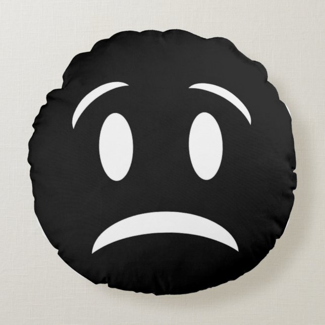 ALMOFADA REDONDA FROWNIE FACE (Frente)