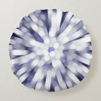 Almofada Redonda fundo abstrato violeta. estrela da explosão fracta