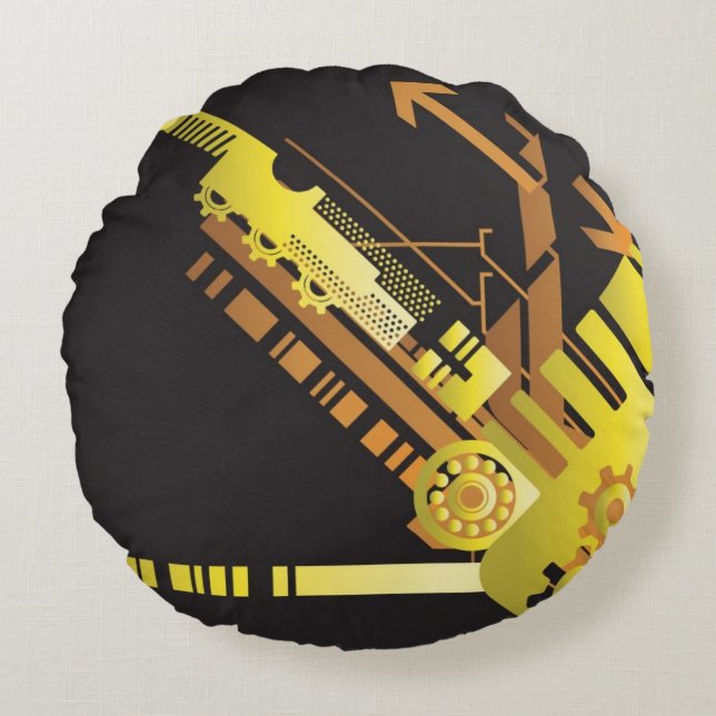 Almofada Redonda Fundo de intervalo mínimo técnico 5 (Frente)