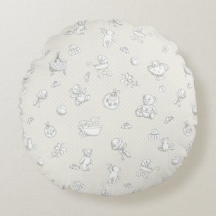 Almofada Redonda Fundo do bebê