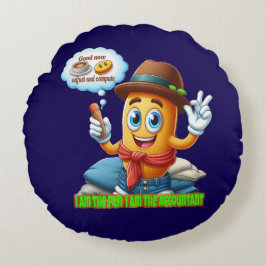 Almofada Redonda Funny Accountant
