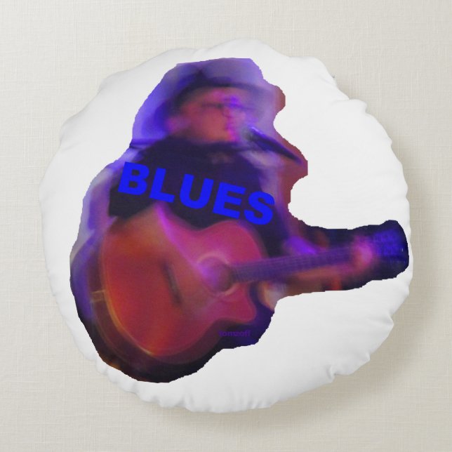 Almofada Redonda Für Deinen BLUES -  (Verso)