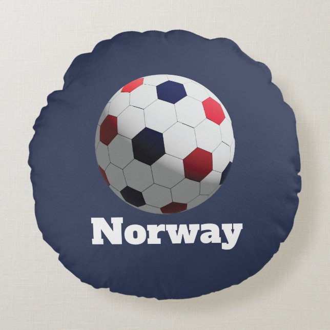 Almofada Redonda futebol norueguês (Frente)