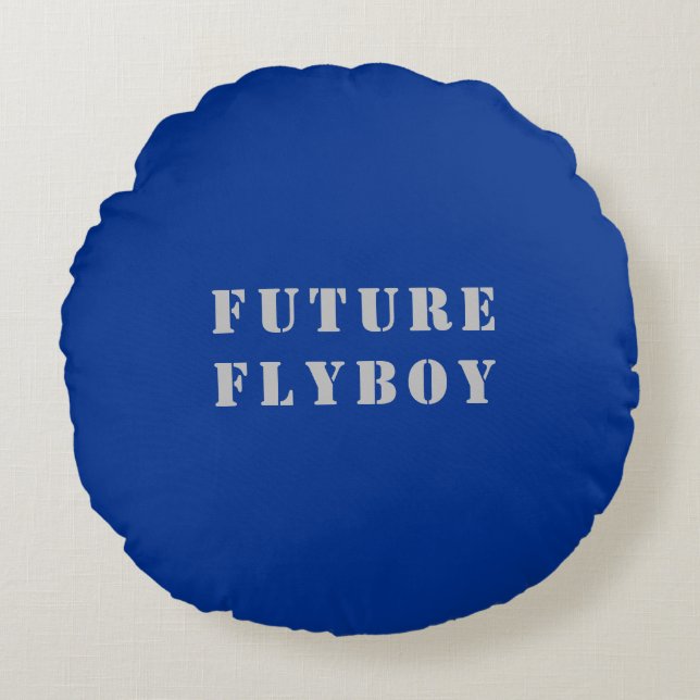 Almofada Redonda Futuro Flyboy Militar (Frente)