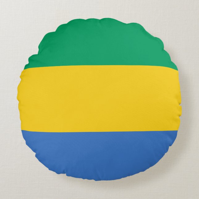 Almofada Redonda Gabão Flag (Frente)