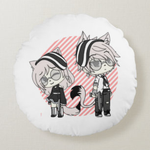 Almofada Redonda gacha,gacha life,gacha club,jogo,anime,