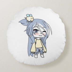 Almofada Redonda gacha, gachalife, gachaclub, jogo, anime, fofo