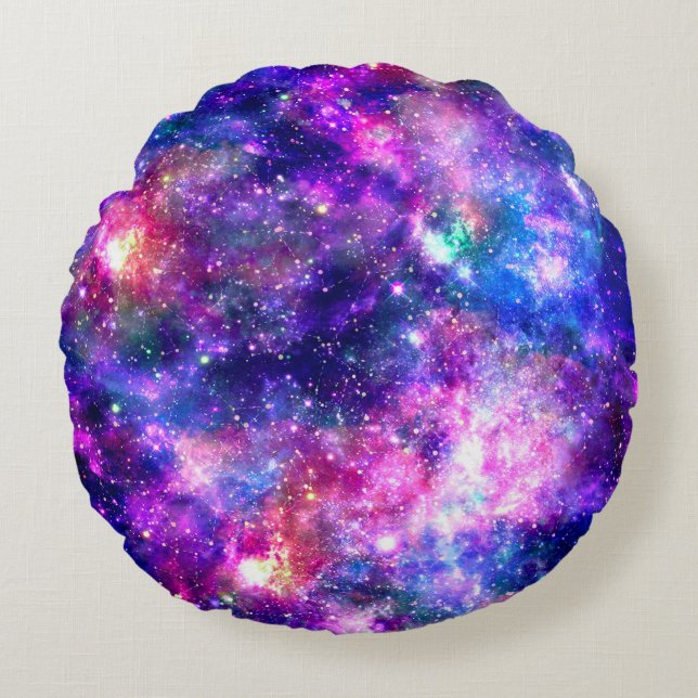 Almofada Redonda Galaxy Night (Frente)