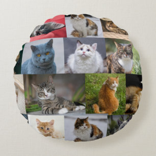 Almofada Redonda Gatinhos em todos os lugares