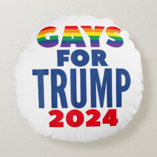 Almofada Redonda Gay Para A Eleição De Trump 2024