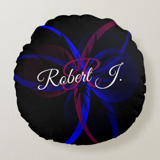 Almofada Redonda Geometric Abstraction Round Pillow (Frente)