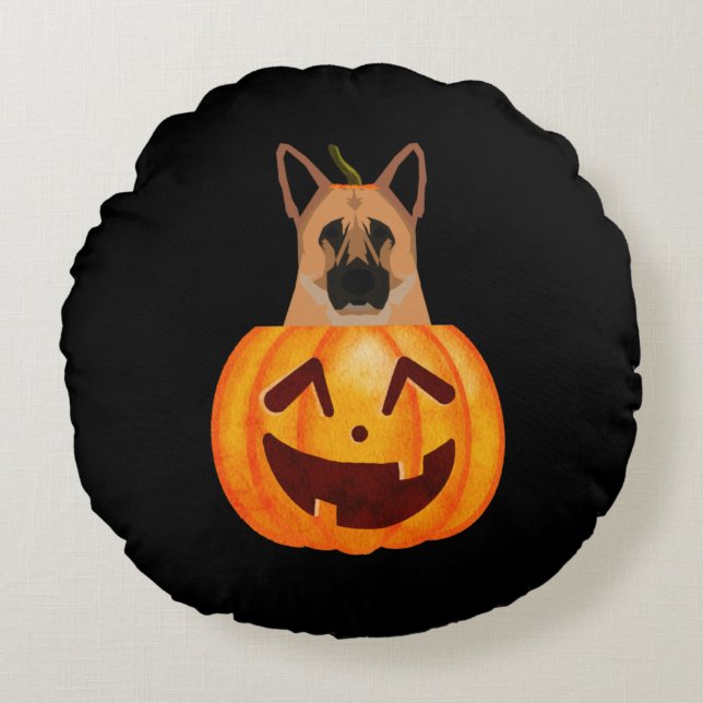 Almofada Redonda German shepherd (Frente)