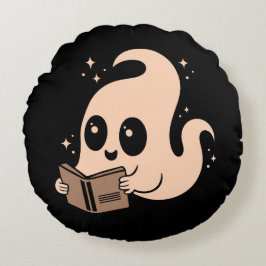 Almofada Redonda Ghost lendo livros
