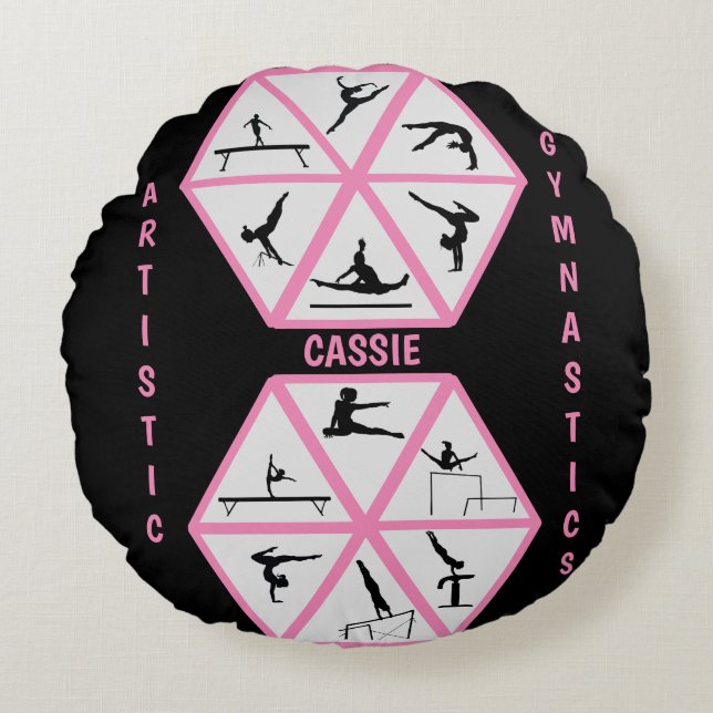 Almofada Redonda Ginástica Artística Hexágono (Frente)