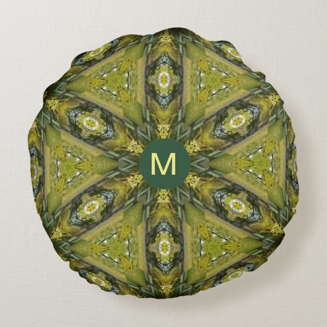 Almofada Redonda Gingko Mandala (Verso)