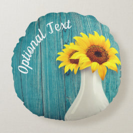 Almofada Redonda Girassóis Potentes