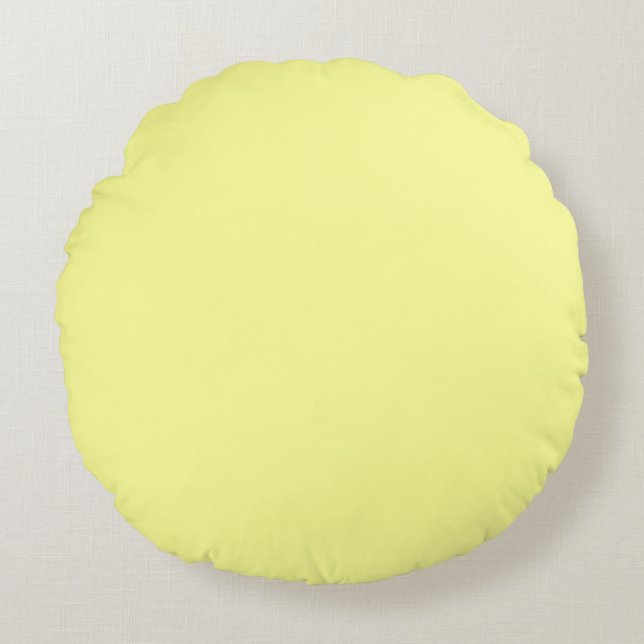 Almofada Redonda Giz Branco Amarelo (Frente)