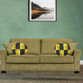 Almofada Redonda Gold-Paneled-Preto-IV