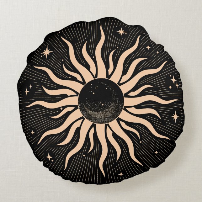 Almofada Redonda Golden Esoterics (Verso)