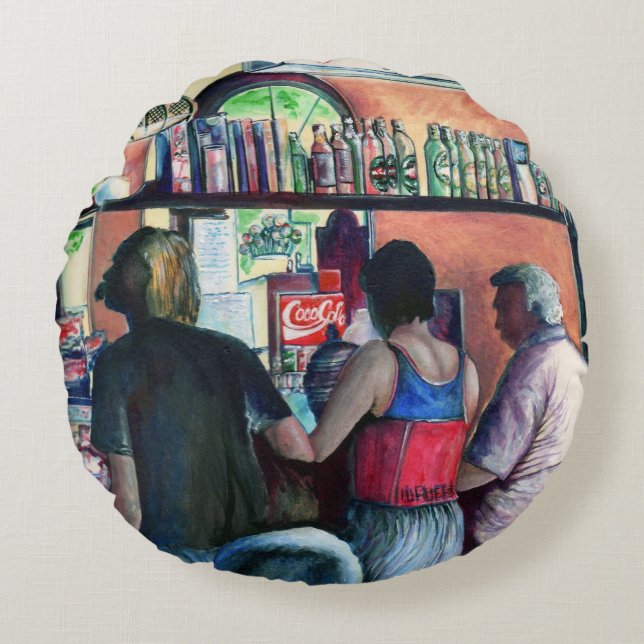 Almofada Redonda Golf Bufe, Budapeste (Frente)