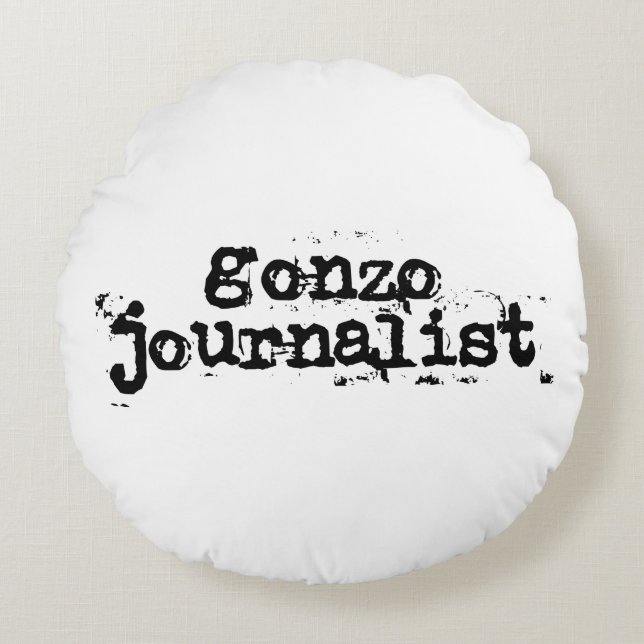 Almofada Redonda Gonzo Journalist (Frente)
