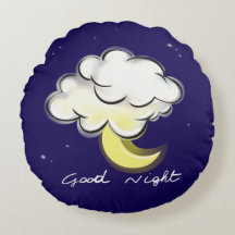 Good Night – Cute Moon and Cloud Kids