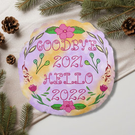 ALMOFADA REDONDA GOODBYE 20XX OLÁ 20XX