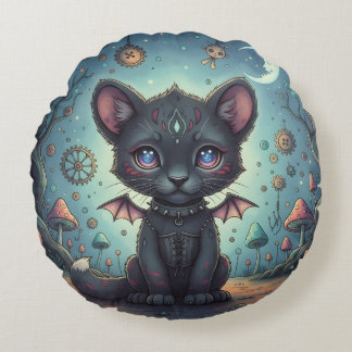 Almofada Redonda Gótica Fantasy Baby KitBat
