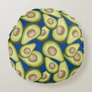 Almofada Redonda Gourmet Fresco Vegan Avacados