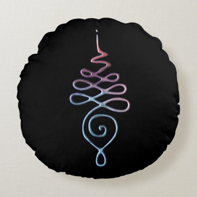 Almofada Redonda Gradient Unalome (Frente)