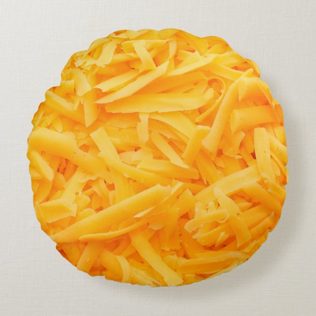 Almofada Redonda grated cheddar cheese top view (Frente)