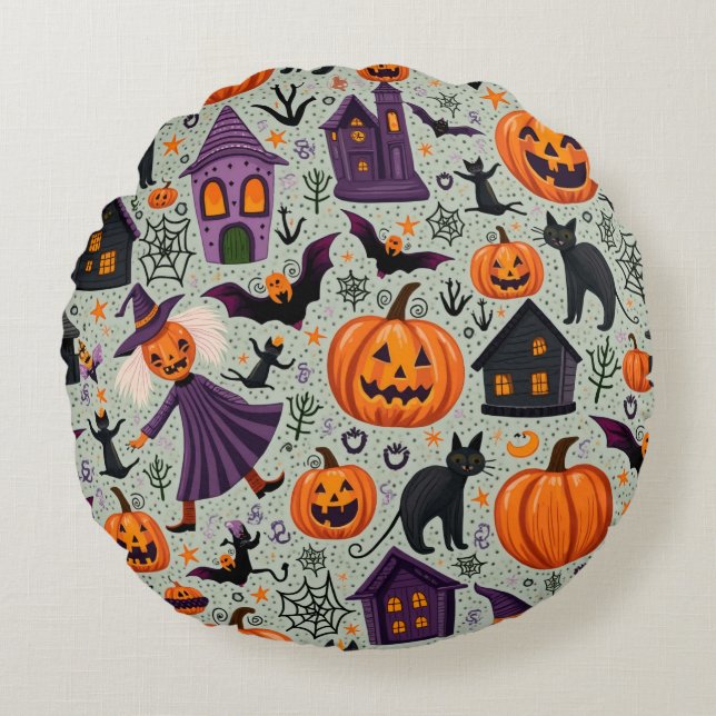 Almofada Redonda Halloween Cushion (Frente)
