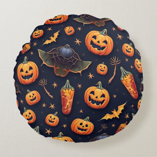 Almofada Redonda Halloween Cushions & Poufs (Frente)