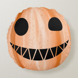 Almofada Redonda Halloween Jack-O-Lanterna Pumpkin